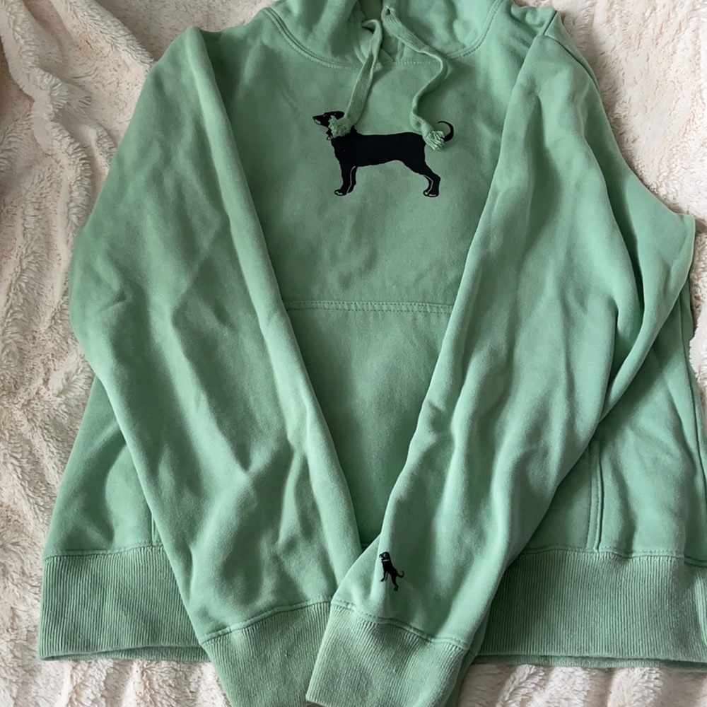 Black dog hoodie